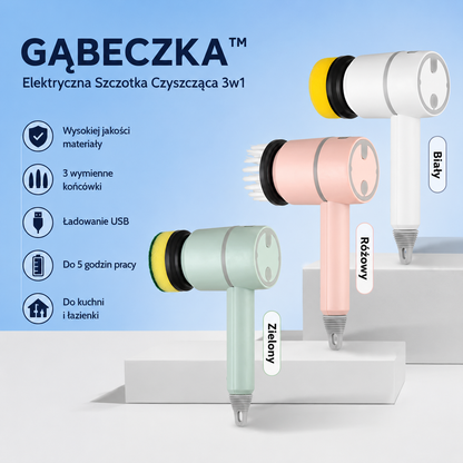 GĄBECZKA™ | Automatyczna Szczotka do Czyszczenia 3w1 – Czyści Za Ciebie